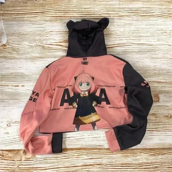 Spy X Family Crop Hoodie Size L - Picture 2 of 4